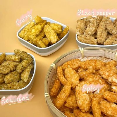 satın al Çıtır Yosun Köri Acı Biber Karabiber Lezzet Pirinç Kraker Aperatif Kızartılmış online manufacture