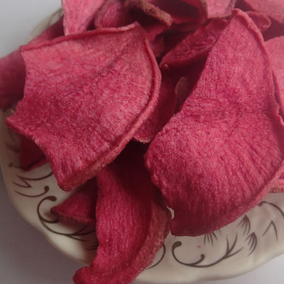 İyi bir fiyat. Vakum Kızartılmış Kırmızı Şalgam Sağlıklı Sebze Chip Snack Çıtır Kırmızı Turp Dilim çevrimiçi