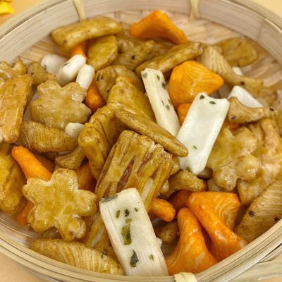 Çoklu Şekiller Pirinç Krakeri Yosun Japon Karışık Pirinç Krakeri