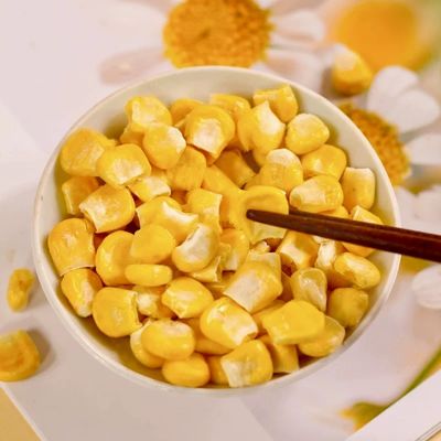 Toplu Dondurma Kurutulmuş Tatlı Mısır GMO olmayan 100% Doğal Yemek Yemek veya Atıştırmalık